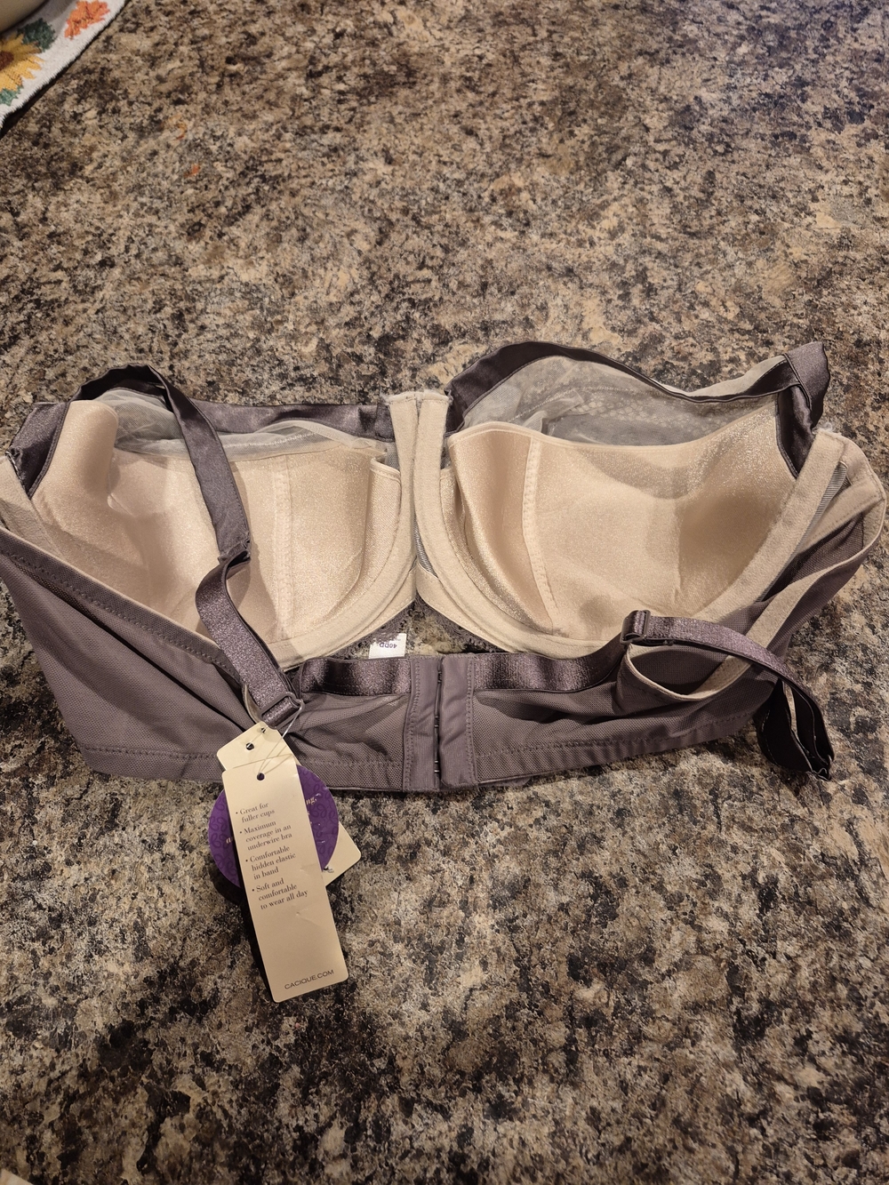 Cacique Taupe and Nude Lined Underwire Bra